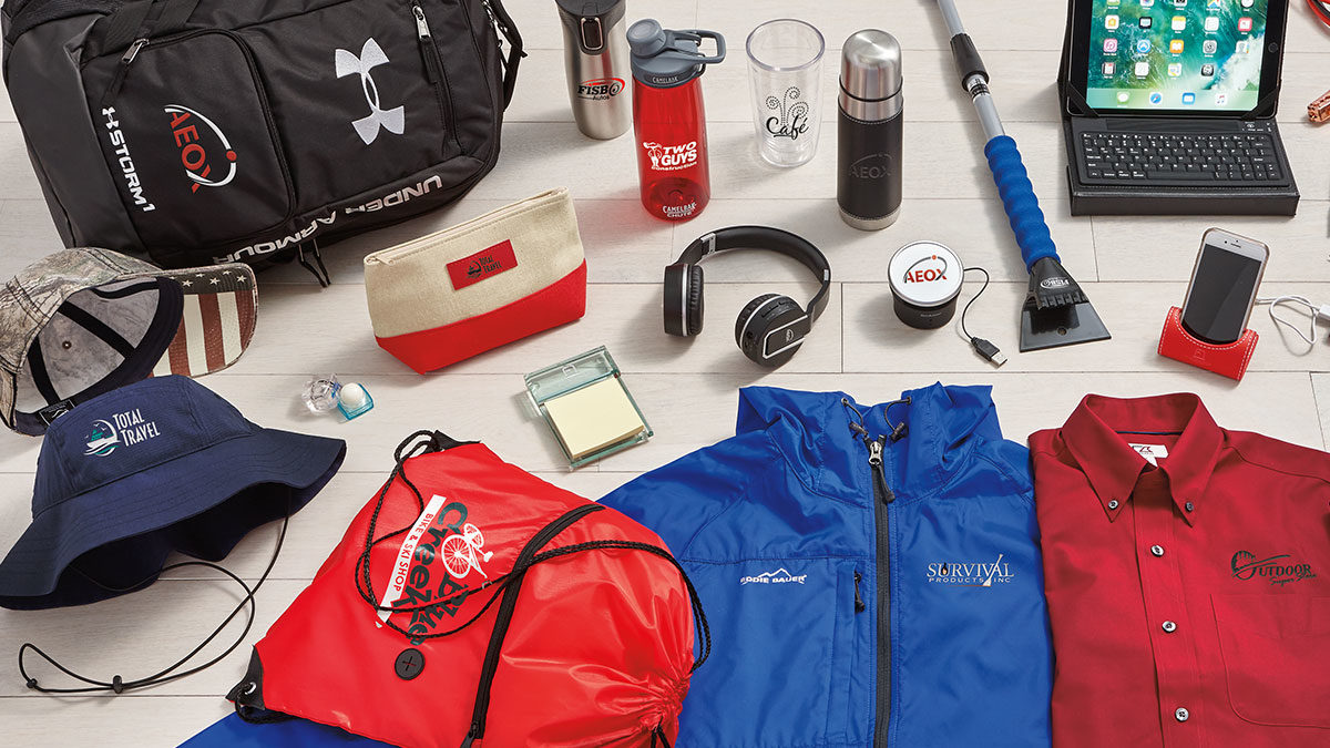 Custom-branded promotional products and merchandise